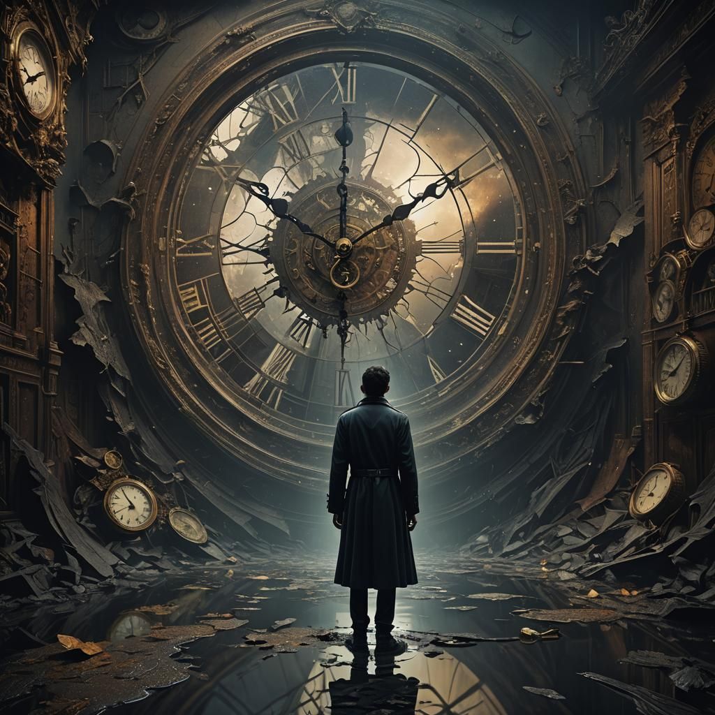 Shadow Reflection in the Void: Detailed Matte Painting