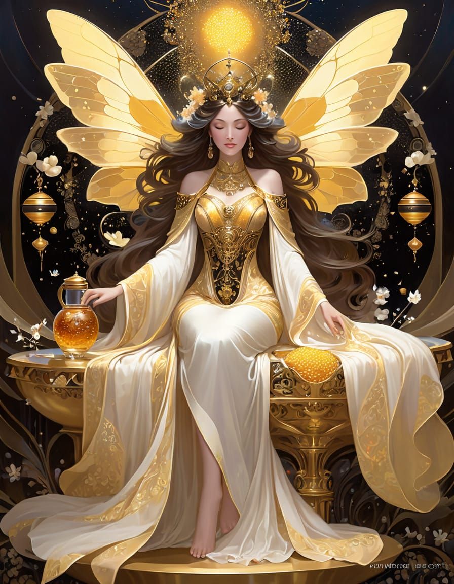 Majestic Queen Bee in Celestial Realm