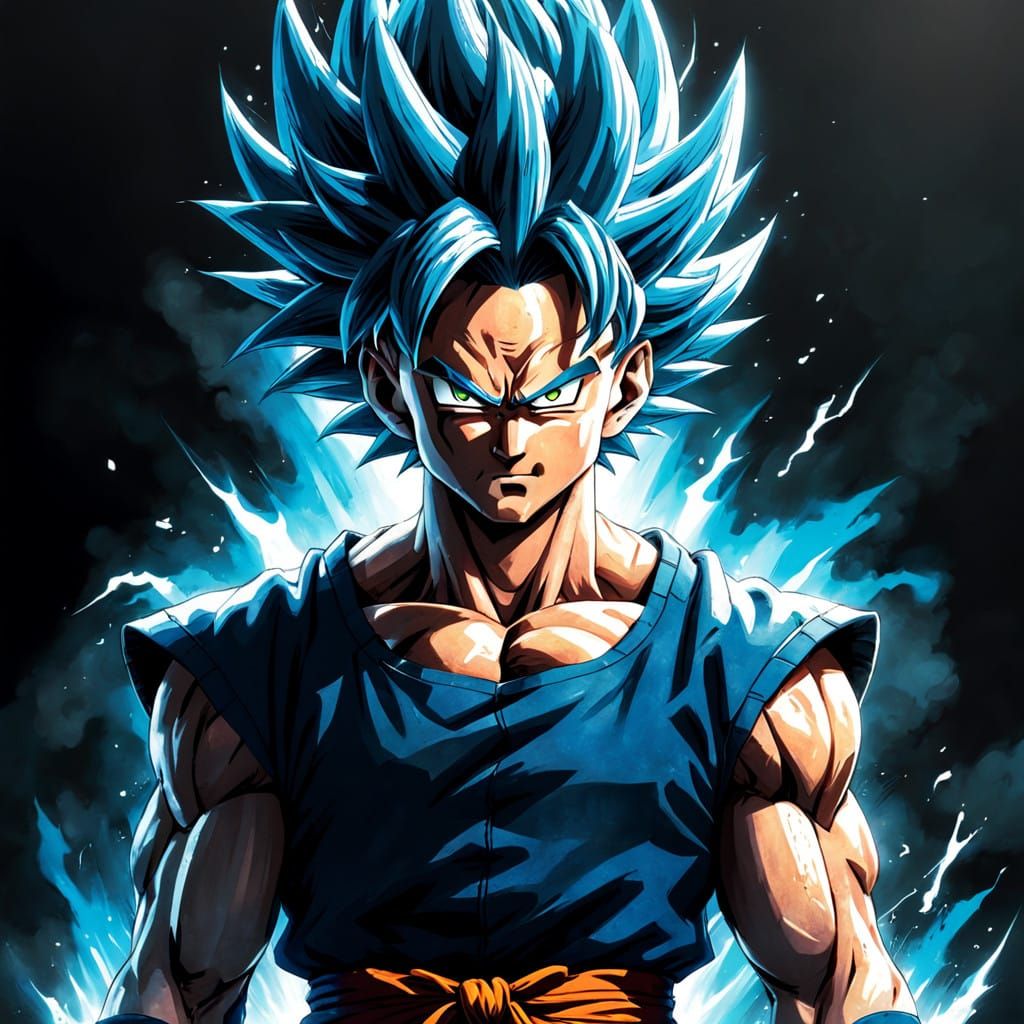 Majestic Fusion of Power in Vibrant Blue