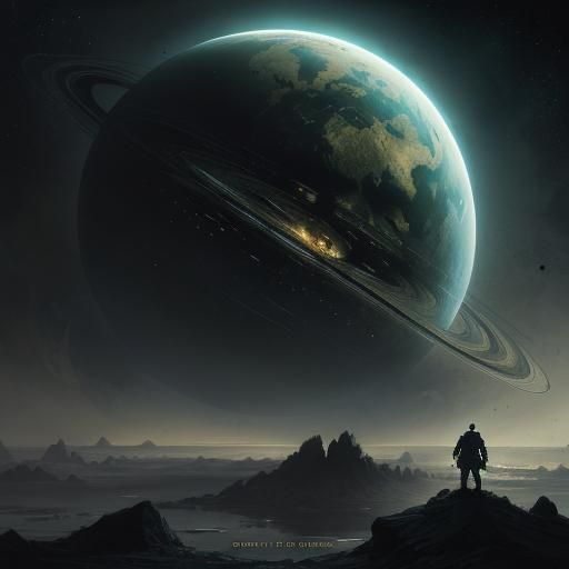 Horror Planet in Style of Gustave Doré