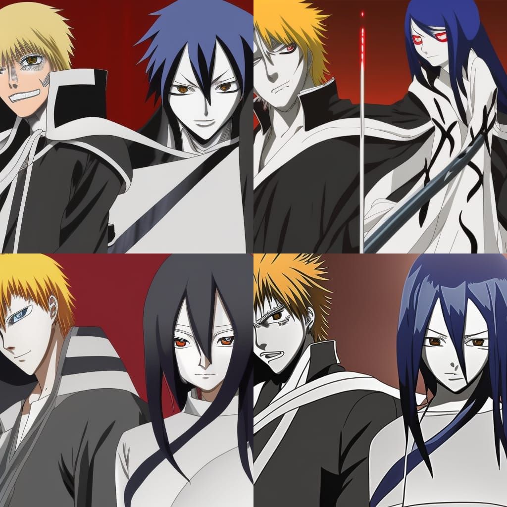 Ichigo and Rukia: A Bleach Anime Scene