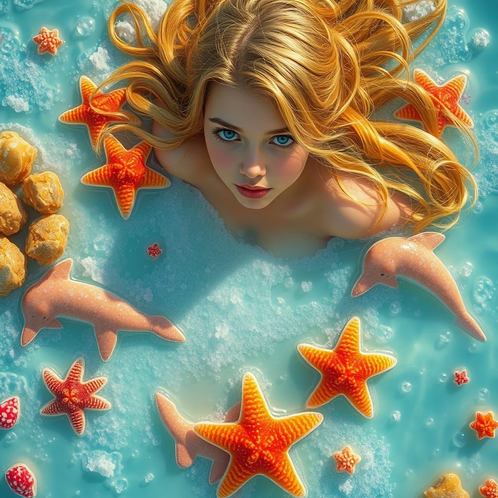 Soda Sea Dreamscape with Candy Creatures