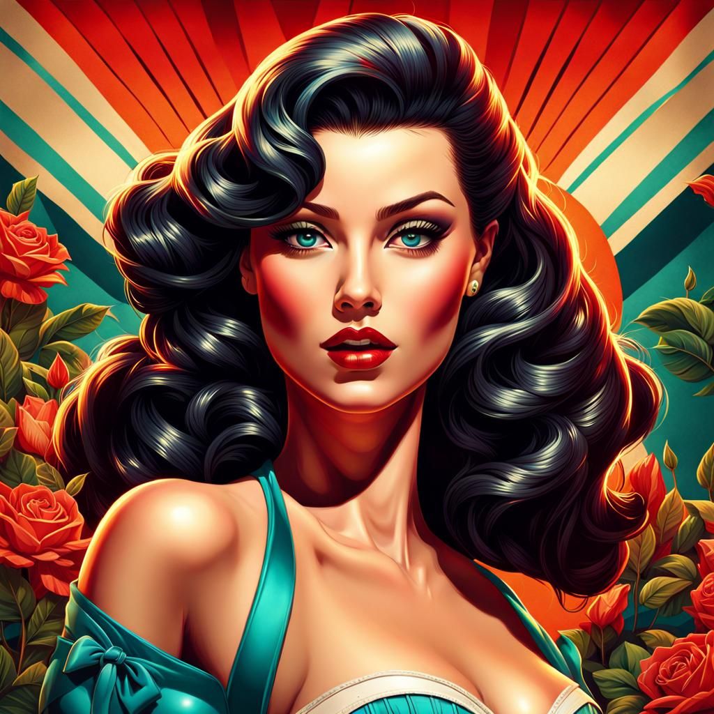 Retro Pinup Model