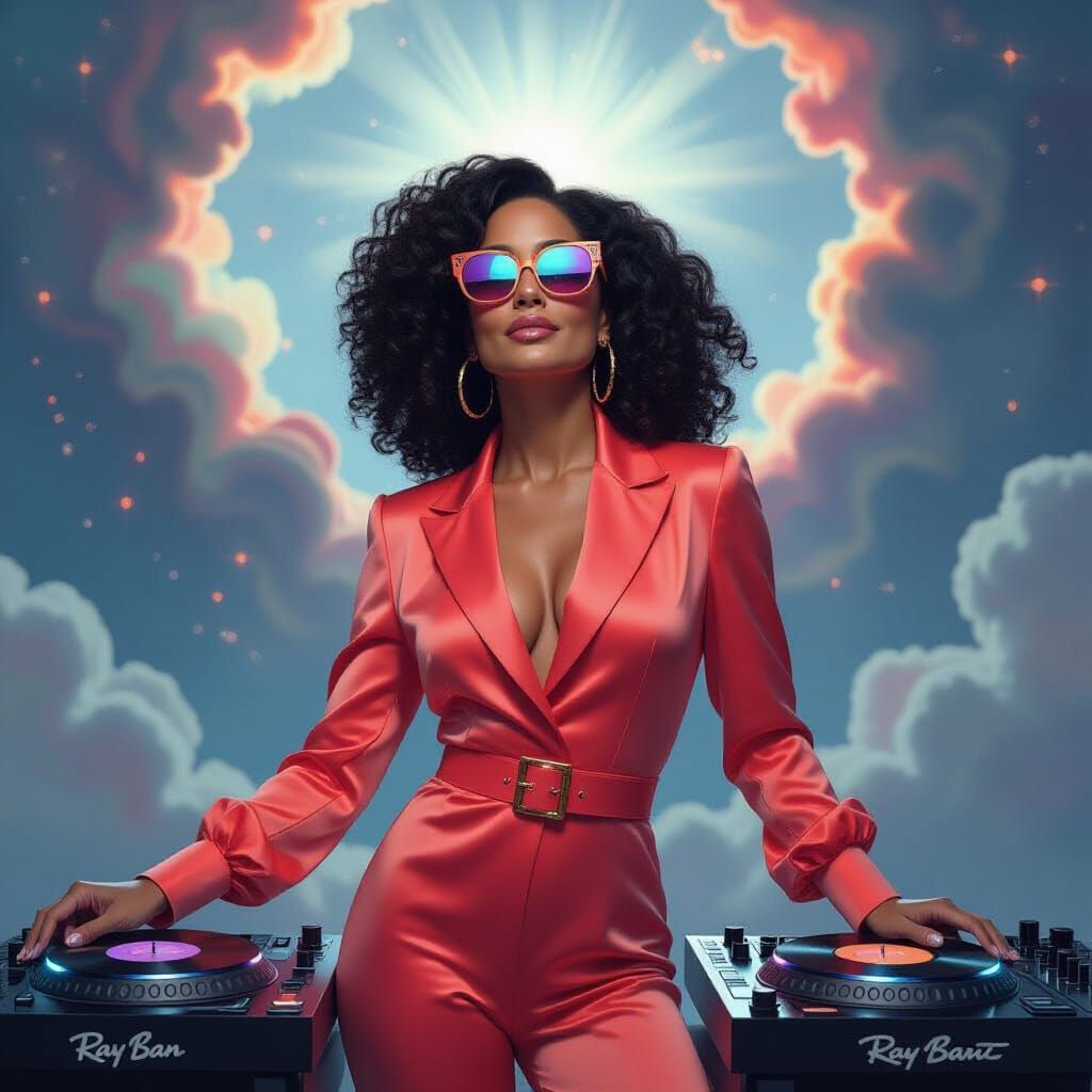 Tracee Ellis Ross in Afrofuturist Acid Jazz Cosmos