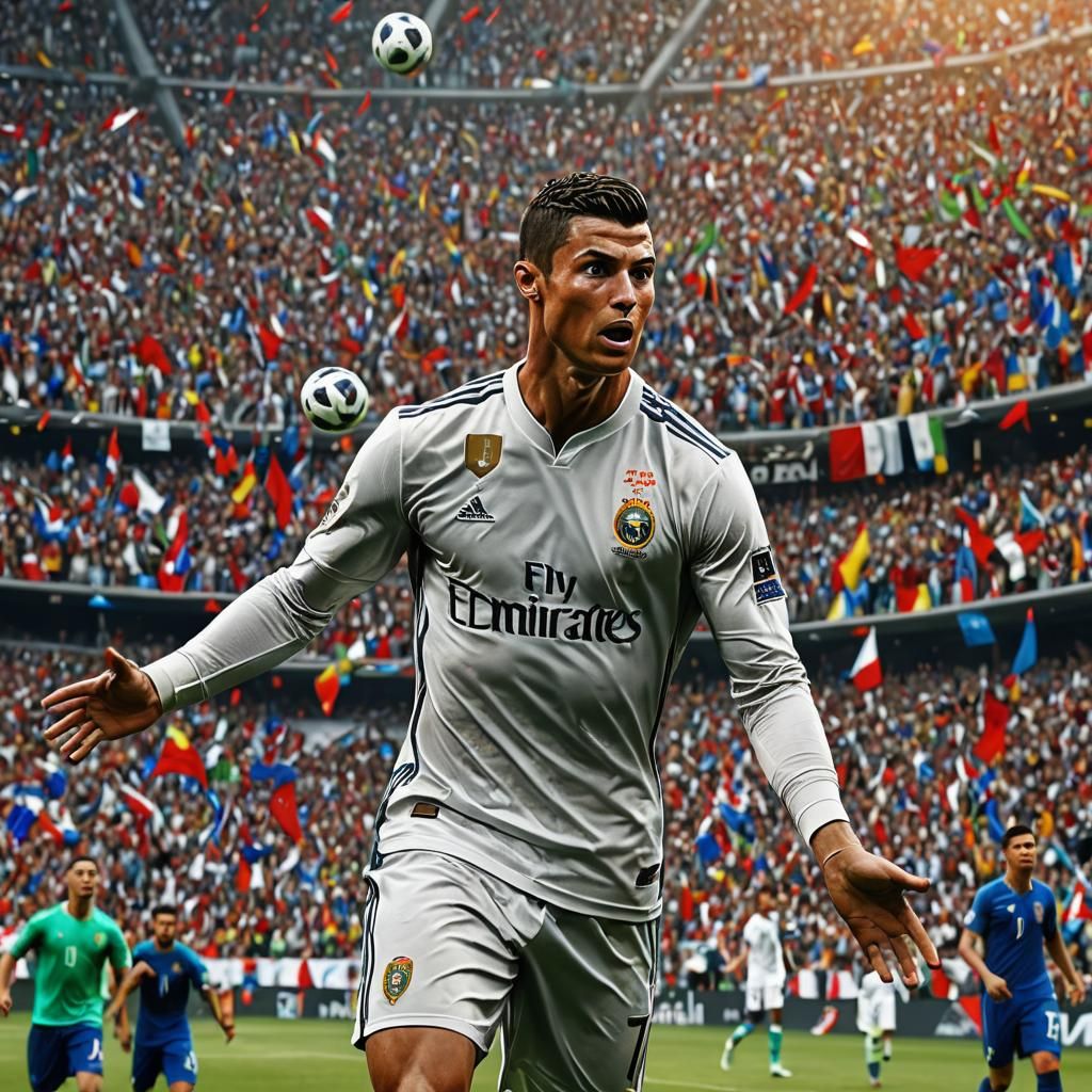 Cristiano Ronaldo Celebrates World Cup Victory