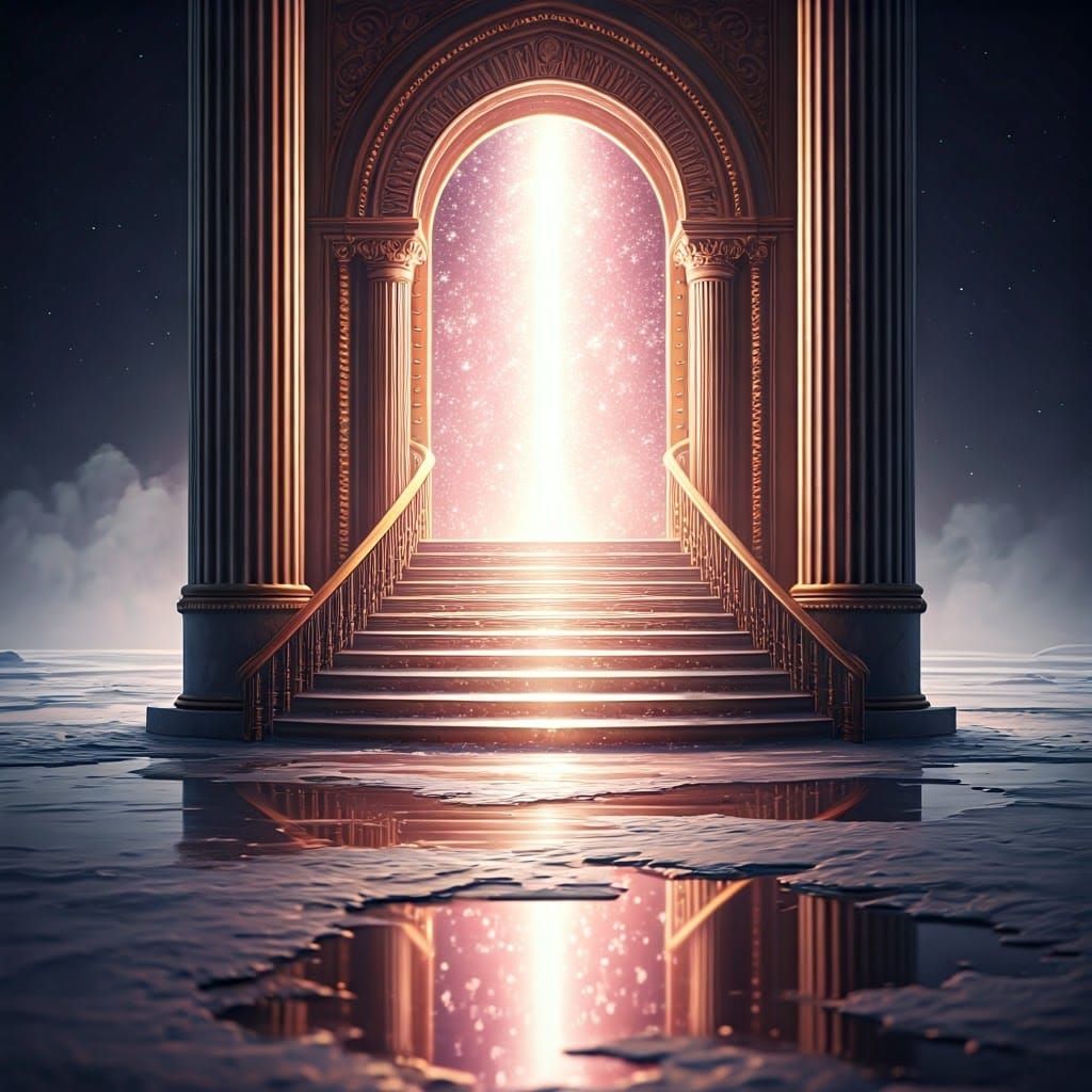 Enchanted Staircase to the Glittering Afterlife