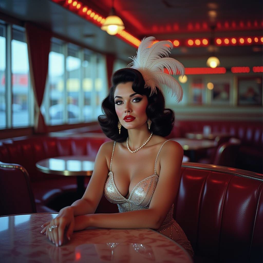 Lola at the Copacabana in Nostalgic Style