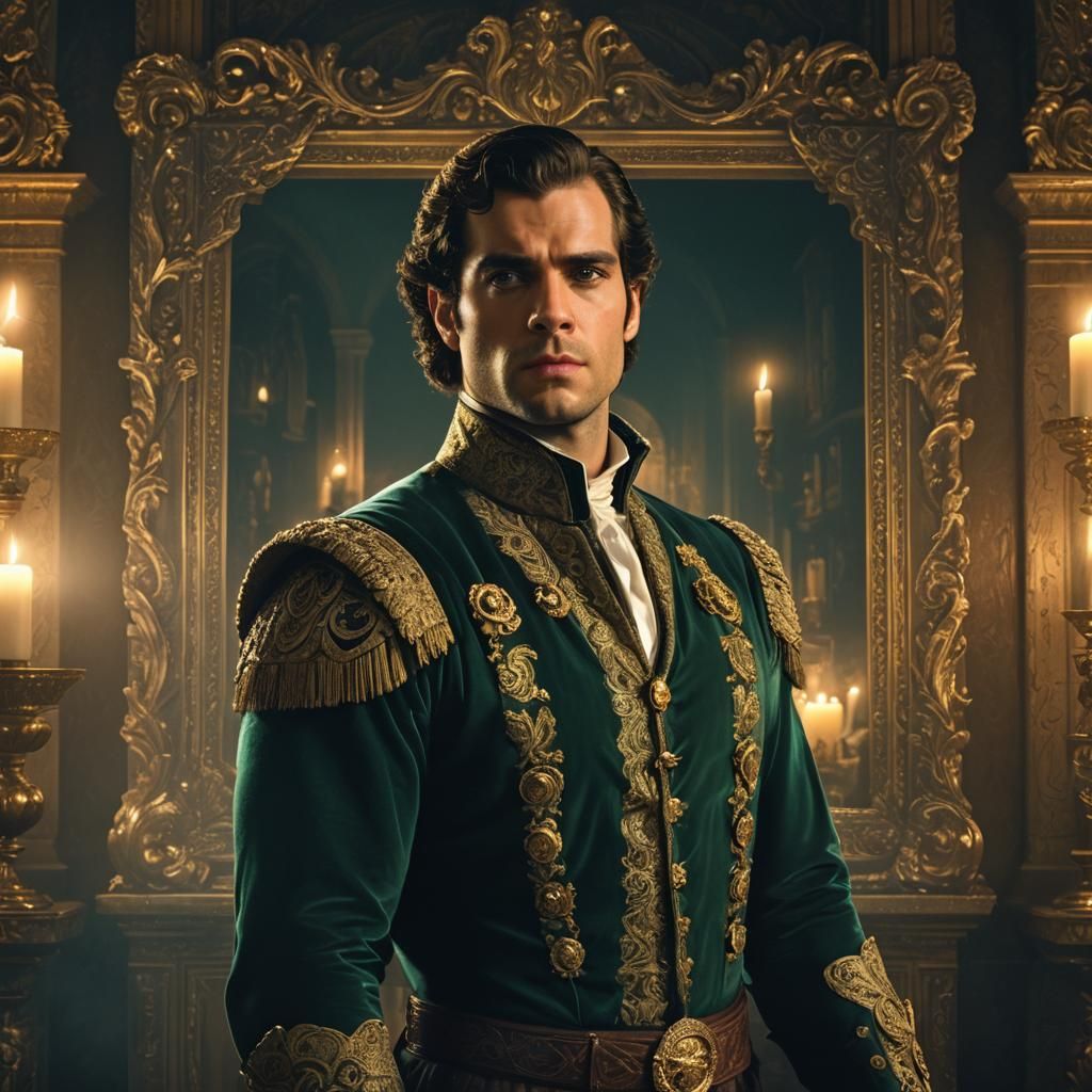 Regency Nobleman Portrait in Baroque Frame