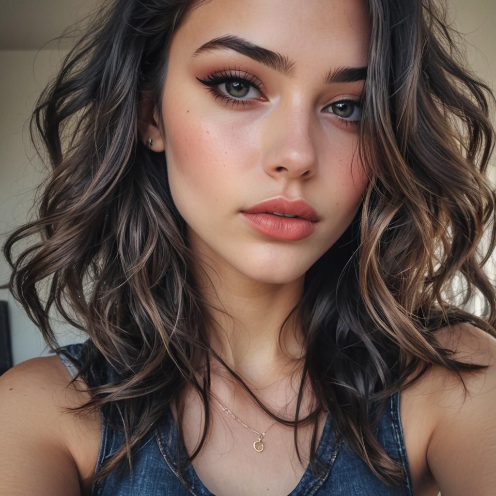 Close-up Selfie of a Beautiful Teenager