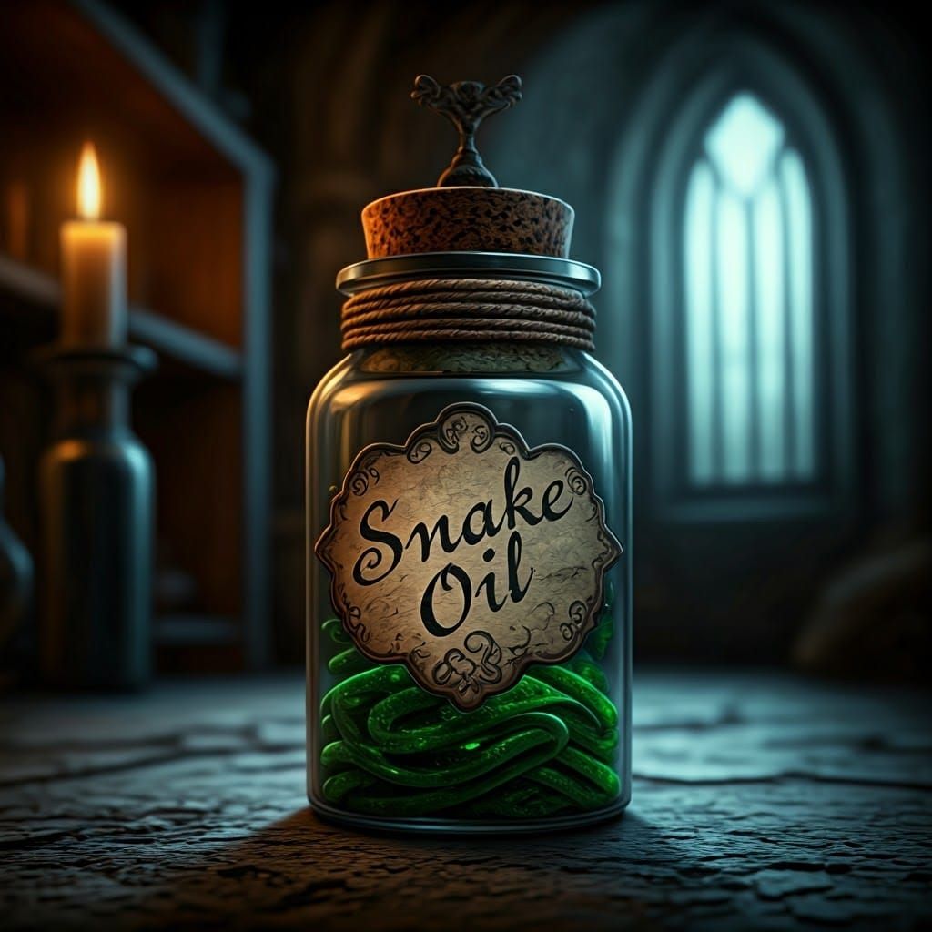 Ethereal Apothecary Vial in Mysterious Gothic Setting