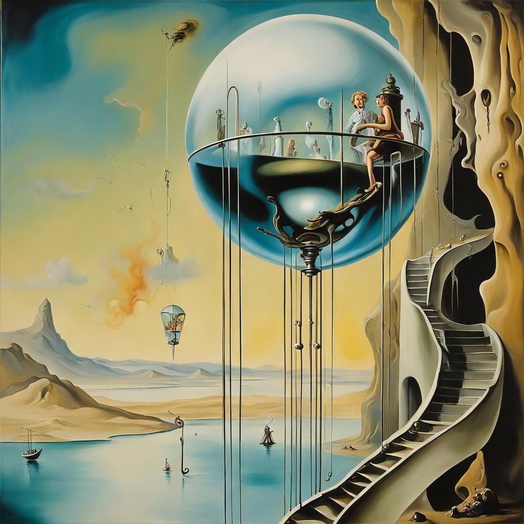 Design an enchanting scene from 'Charlie and the Great Glass Elevator' with the elevator exploring a fantastical world.