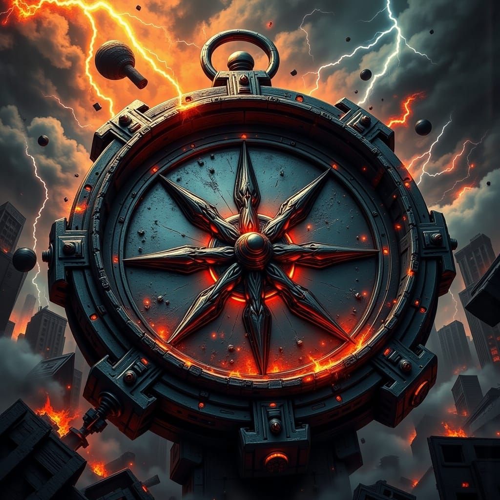 Stylized Compass Inspired by Super Villains LoRA