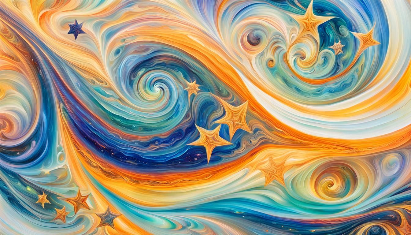 Cosmic Star Family in Abstract Expressionism