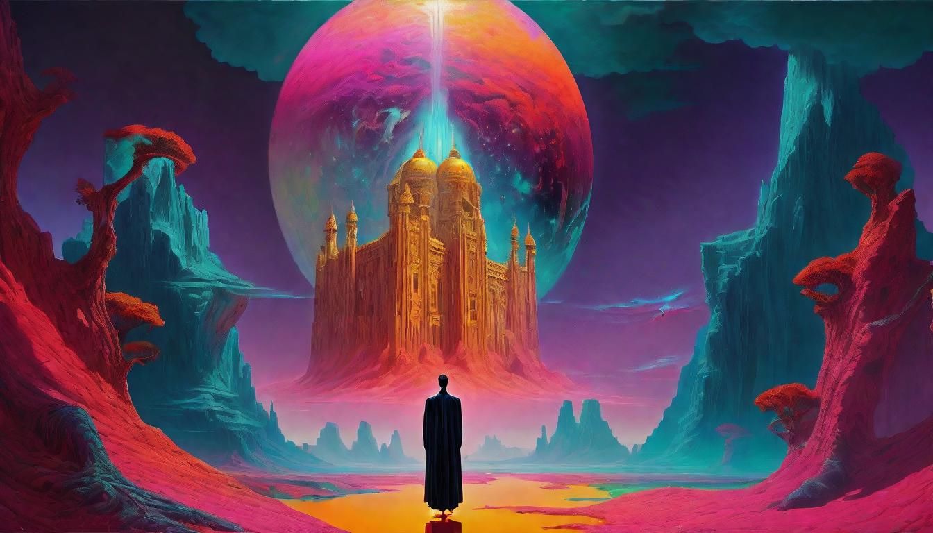 Ethereal Phantom of Eternity: Surreal Oil Painting