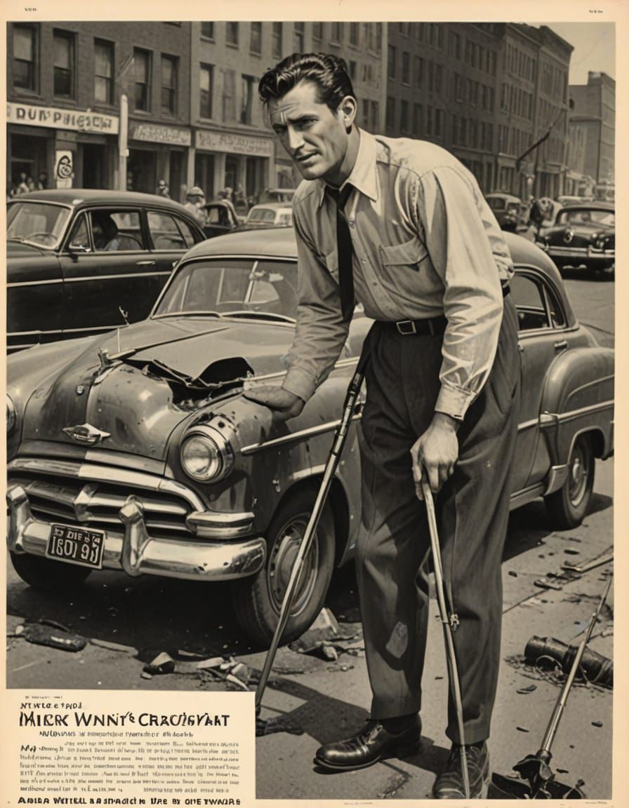 Vintage Warning Against Drunk Driving in the 1950s