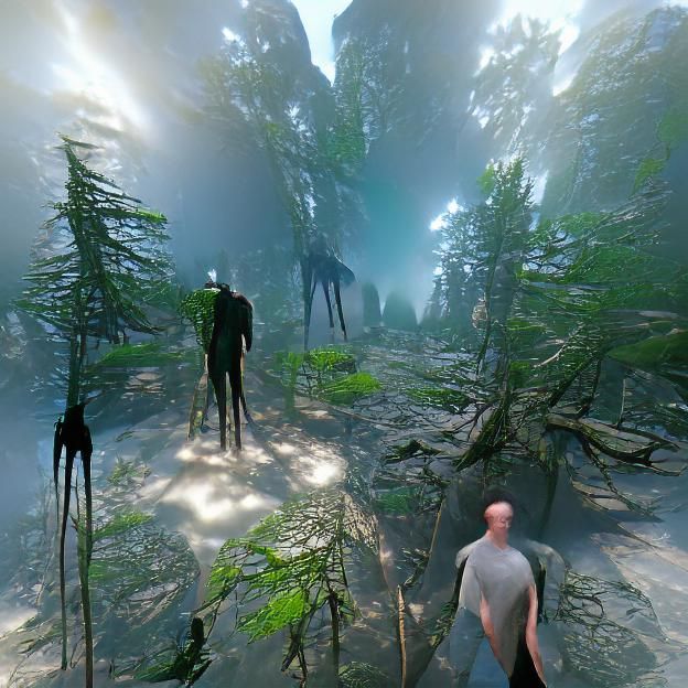 AI Generated Image of a Tall Man