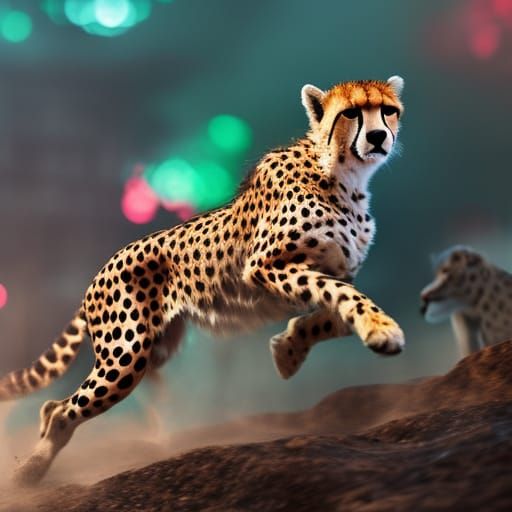 Cheetah running