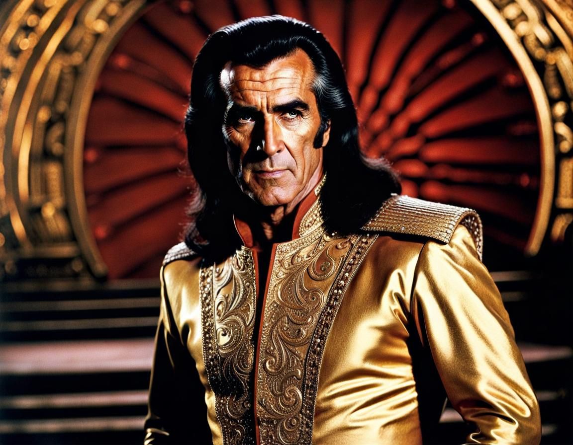 Ricardo Montalban as Khan in Golden Clothes