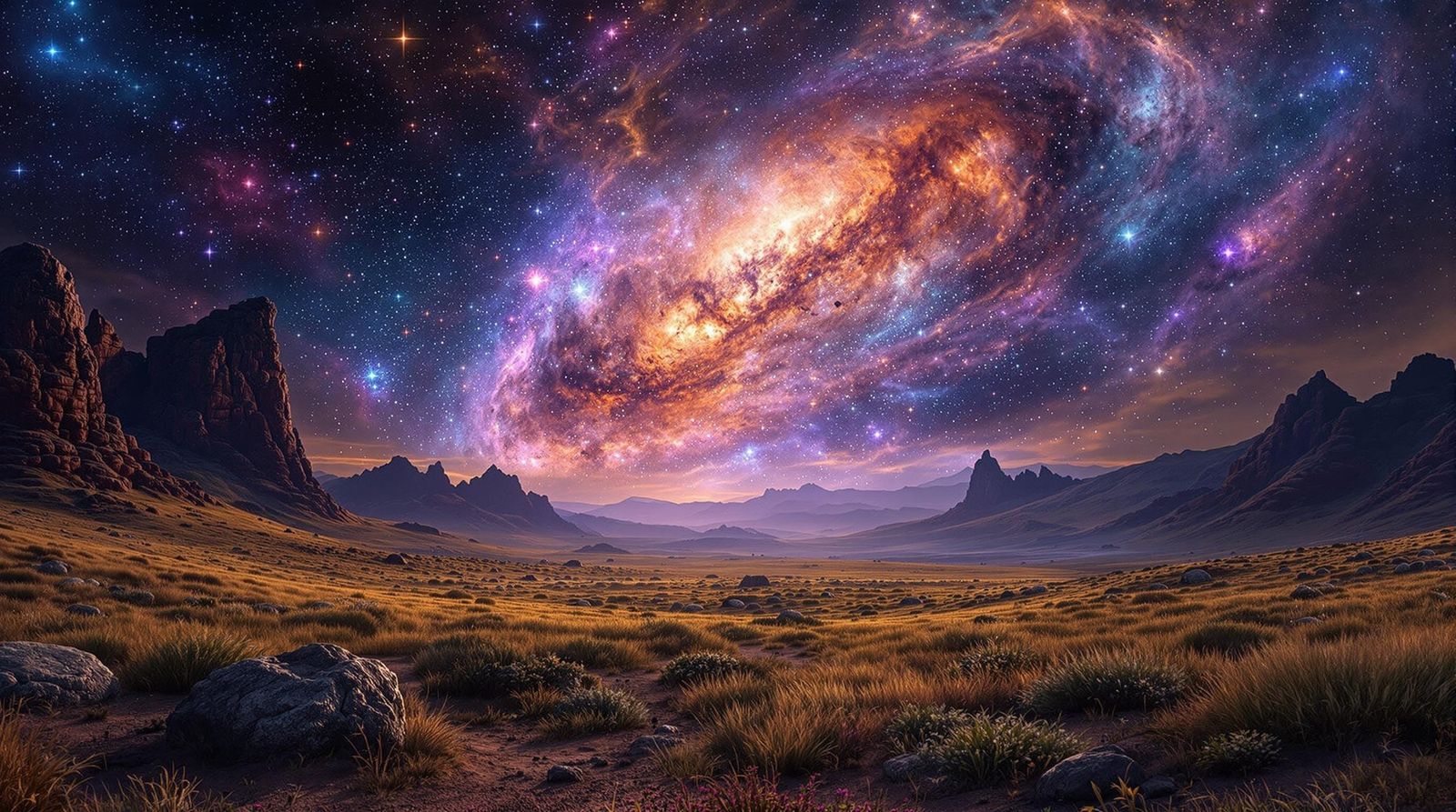 Ethereal Celestial Realm in Epic Stylized Photography