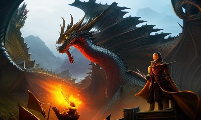 Dragon Hoard in Ruined Castle