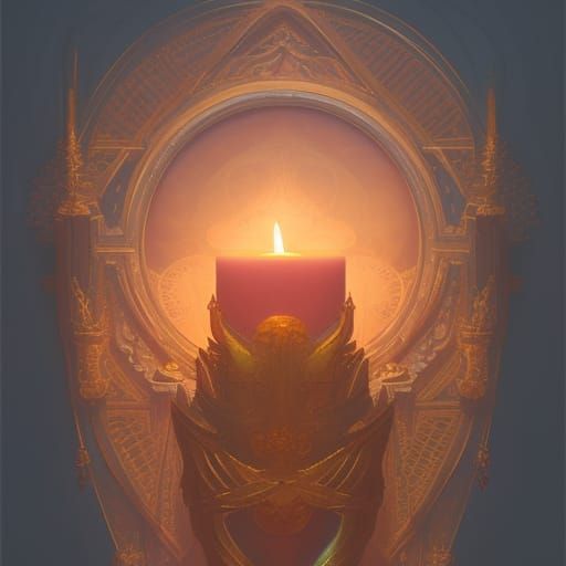 Intricate Candle Holder Concept Art in Unreal Engine 5