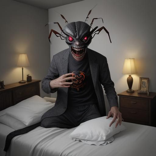 Horrifying Sleep Paralysis Demon in Dream World