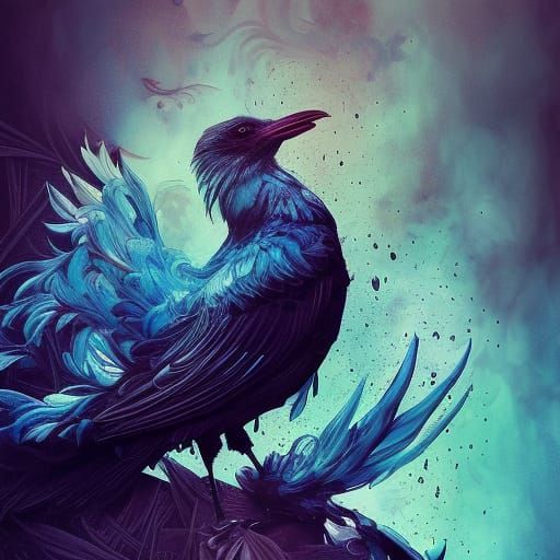 Hyperrealistic Multicolor Lovebird in Gouache Style