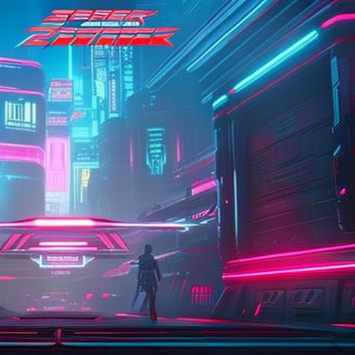 Cyberpunk Super App Concept in Neon Style