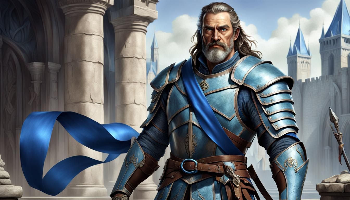 Fantasy Character Art: Muscular Man in Leather Armor