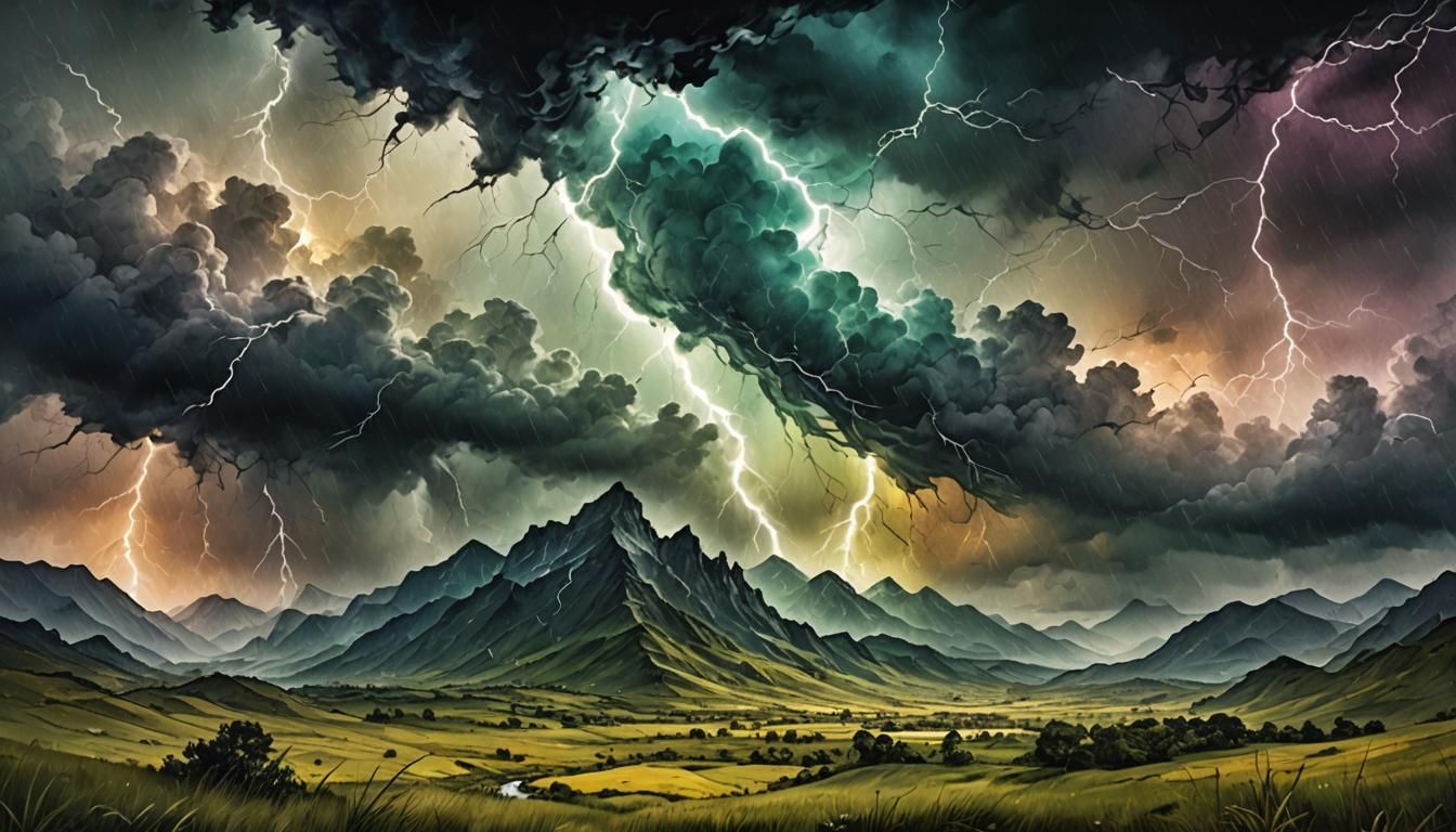 Stormy (NightCafe_Cass's Lightning Challenge)