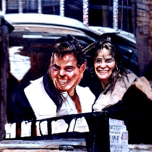 Bracco and Liotta: Oil Painting by James Gurney