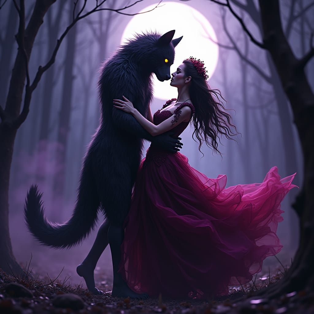 Werewolf and Vampire Dance: Dark Fantasy Masterpiece