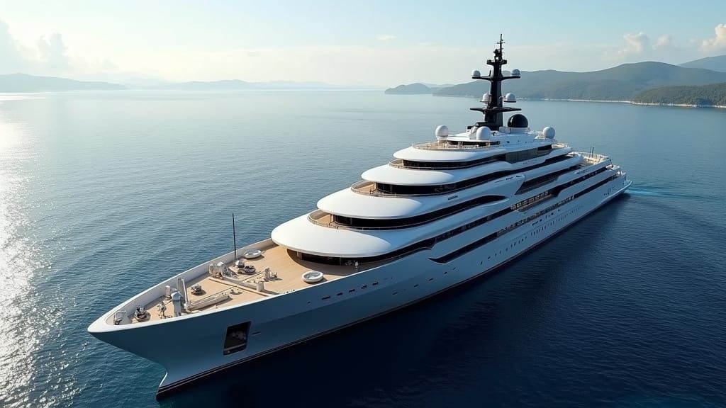 Luxurious Quad Hull Cruise Liner