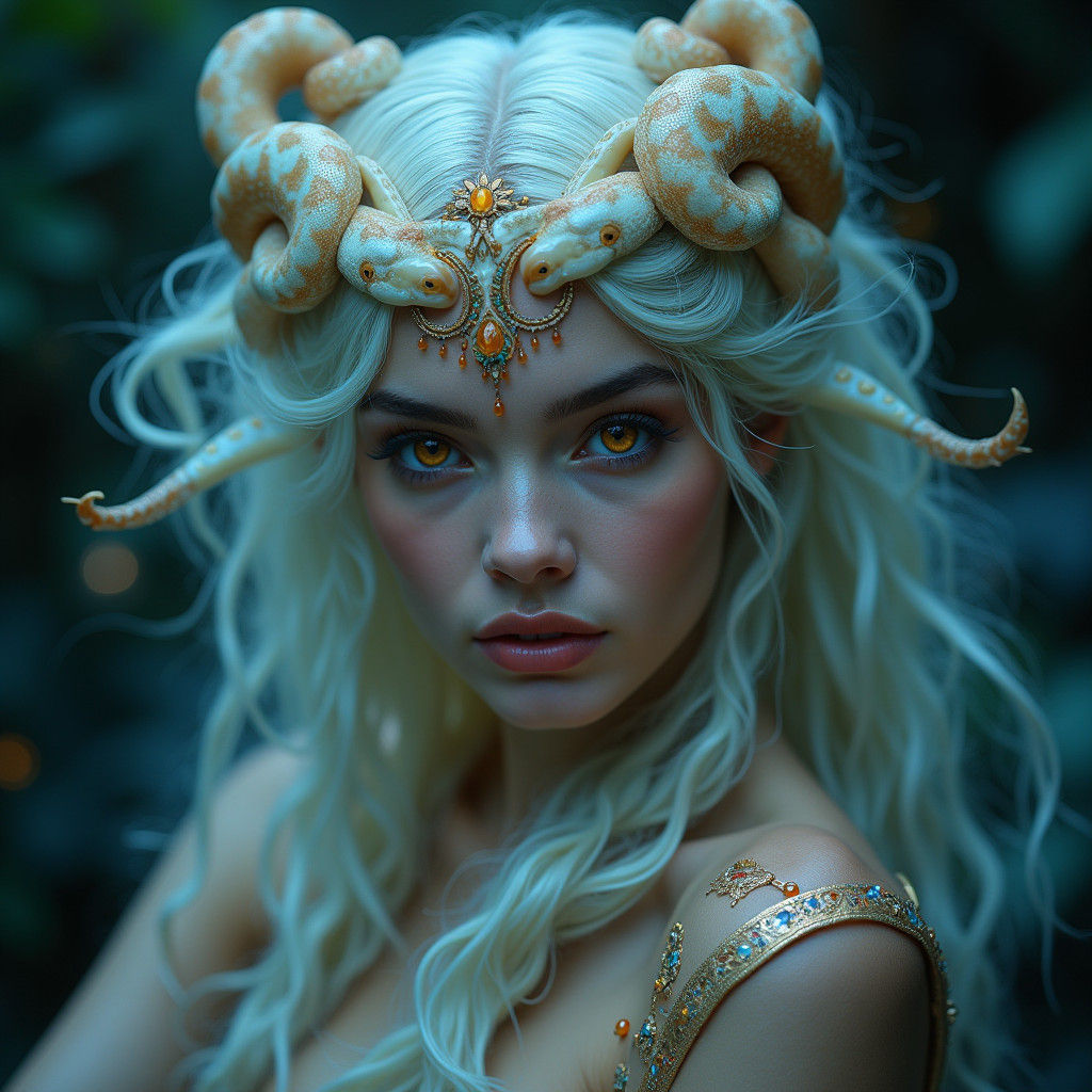 Opalised Medusa in Crystal Cavern: Professional Photography