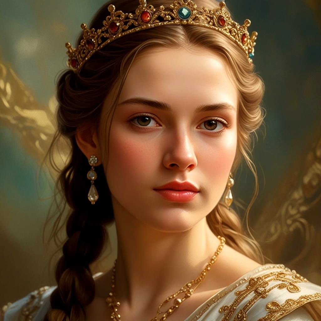 Regal Female Portraits in Royal Style