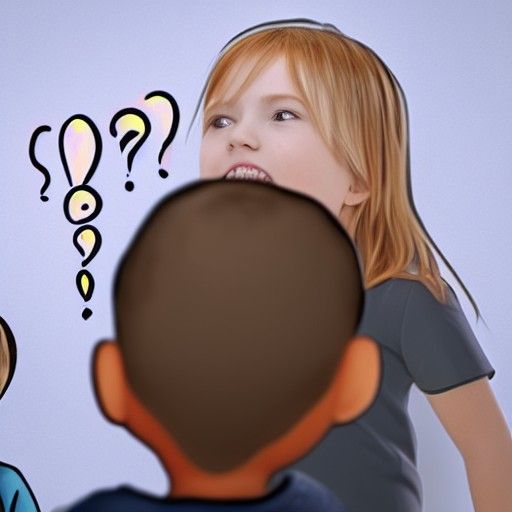 boy standing in front of a girl asking her a question
