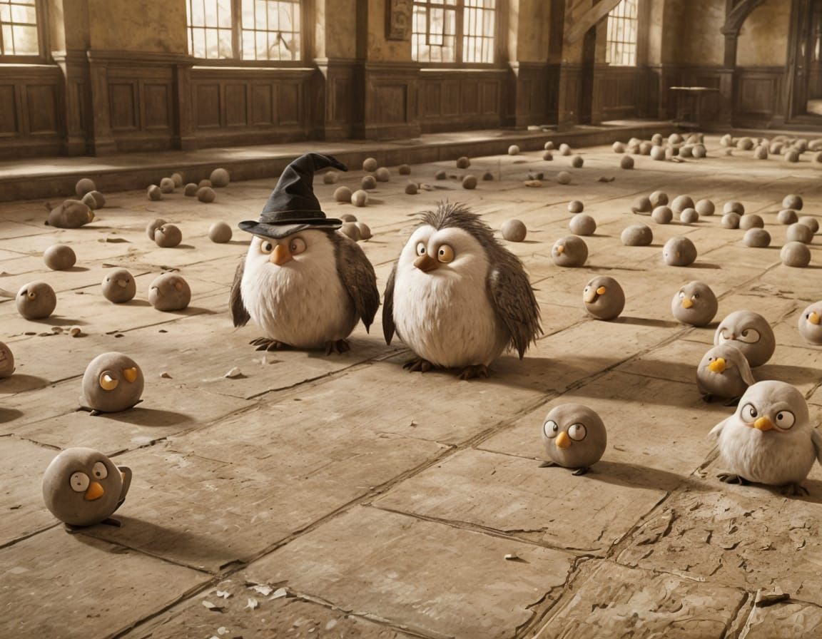 Harry Potter Bullied at School in Sepia