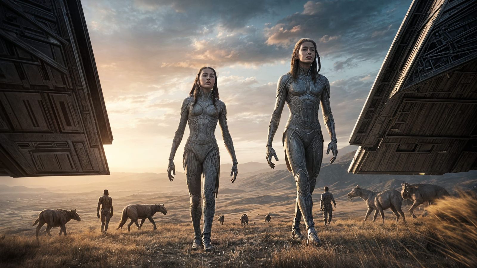 The Anunnaki Arrive: Cinematic Film Still