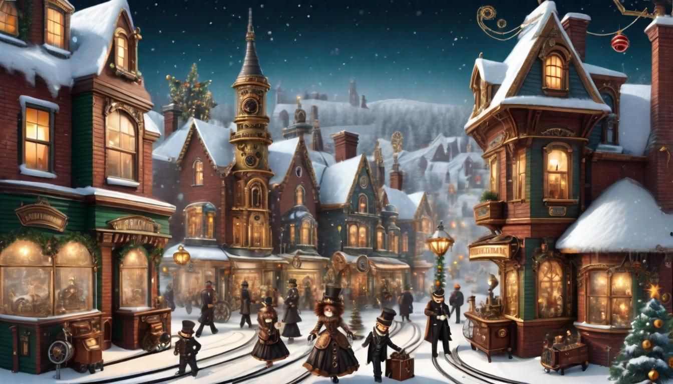 Christmas Steampunk Village