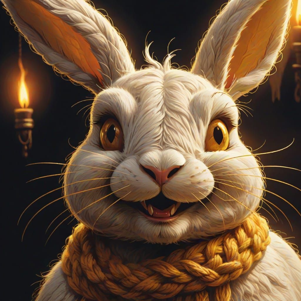 bunny smiling