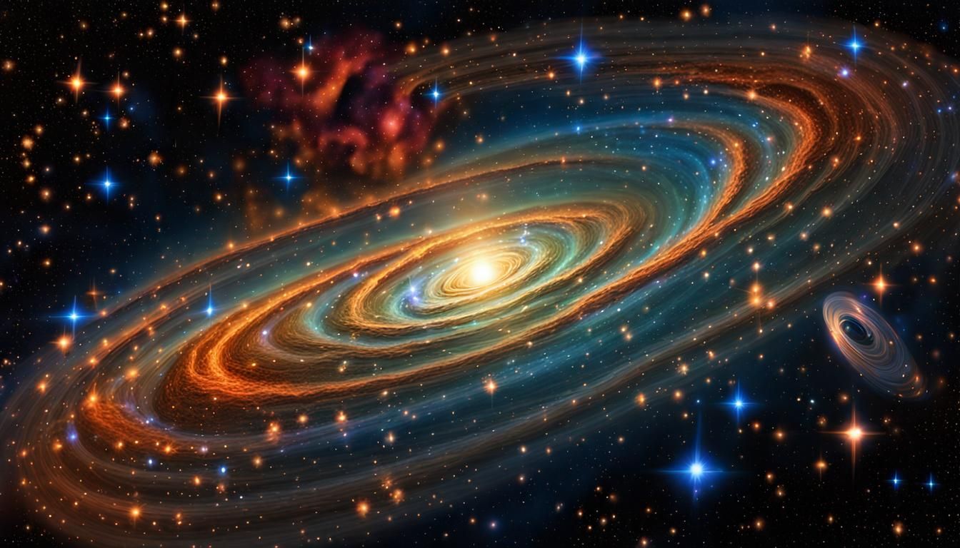 Spectacular Binary Star System with Interstellar Plasma