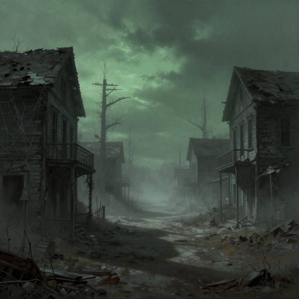 Haunted Ghost Town Frozen in Time