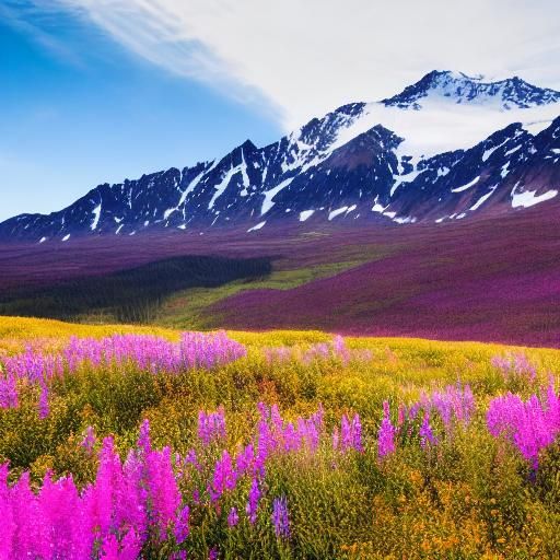 Denali Mountain View in Alaska Landscape Photography
