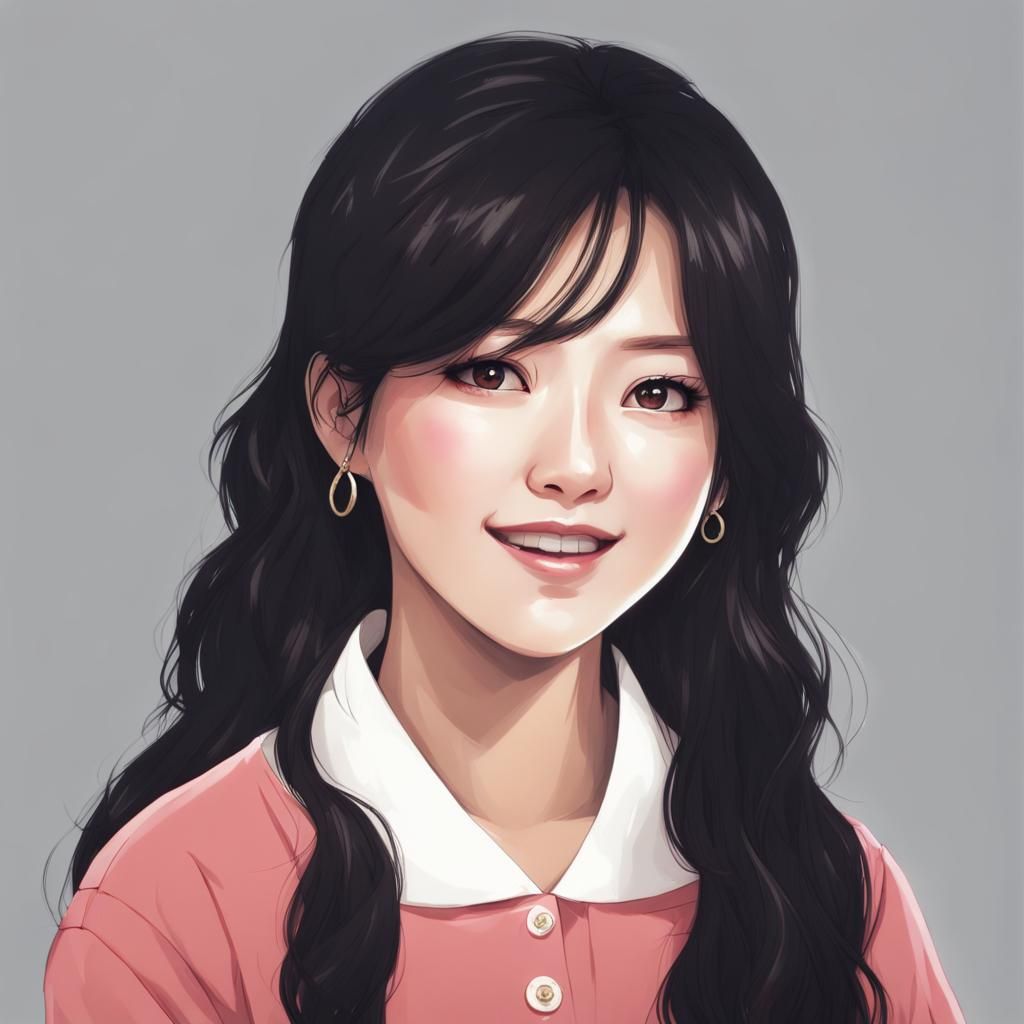 Mia: Anime Key Visual in Studio Ghibli Style