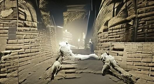 Eerie Mummy Emerges from Tomb