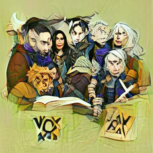 Fantasy Adventuring Party Ready for Action