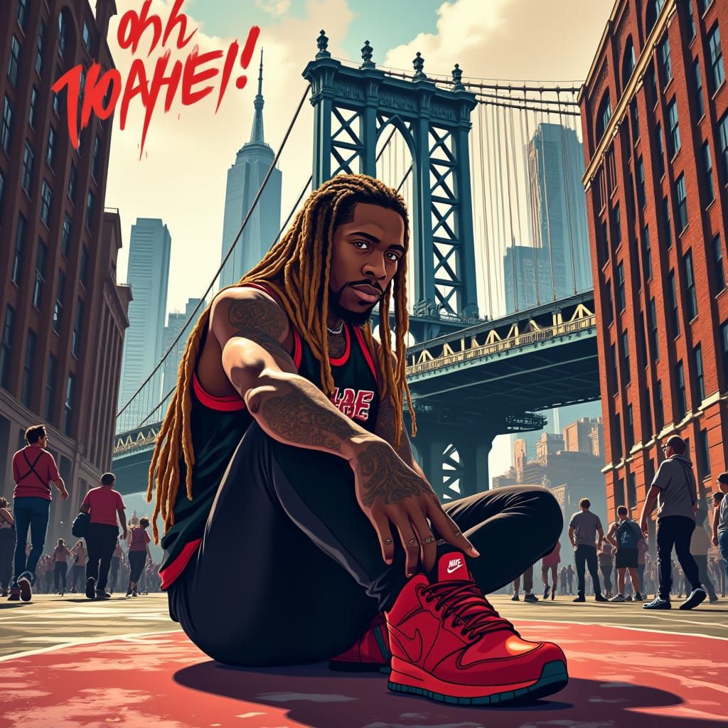 Hypnotic Basketball Star in Brooklyn