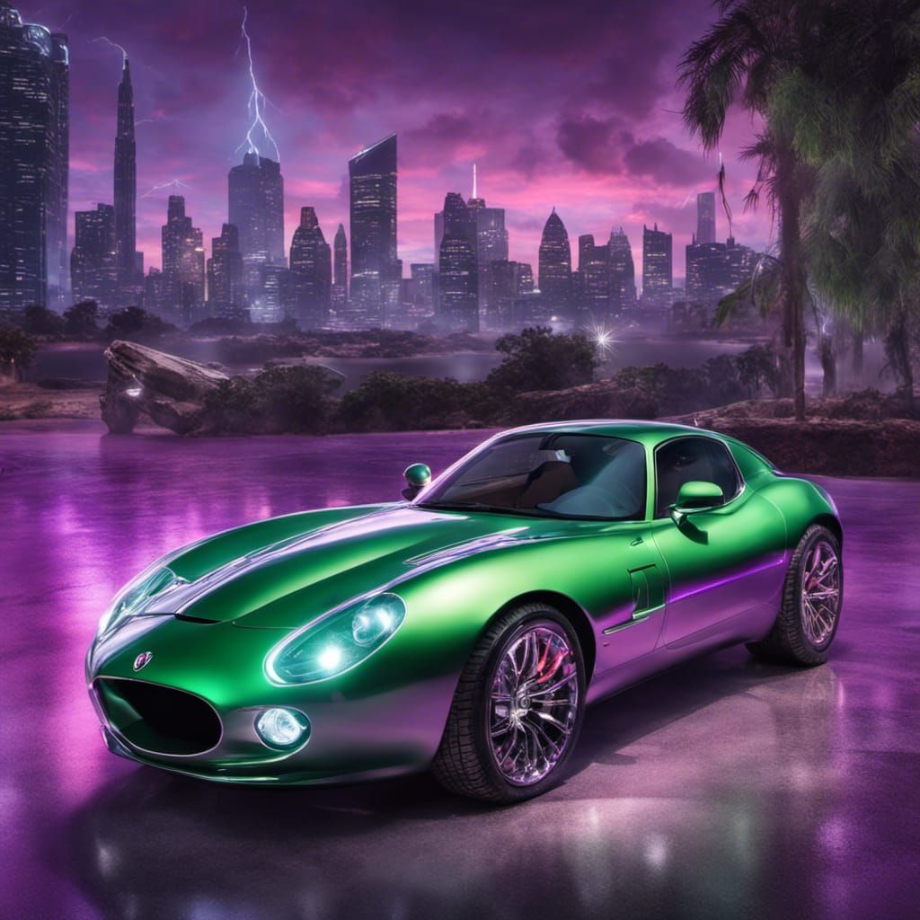 Crystal Bowl Car Designs in Fantasy City