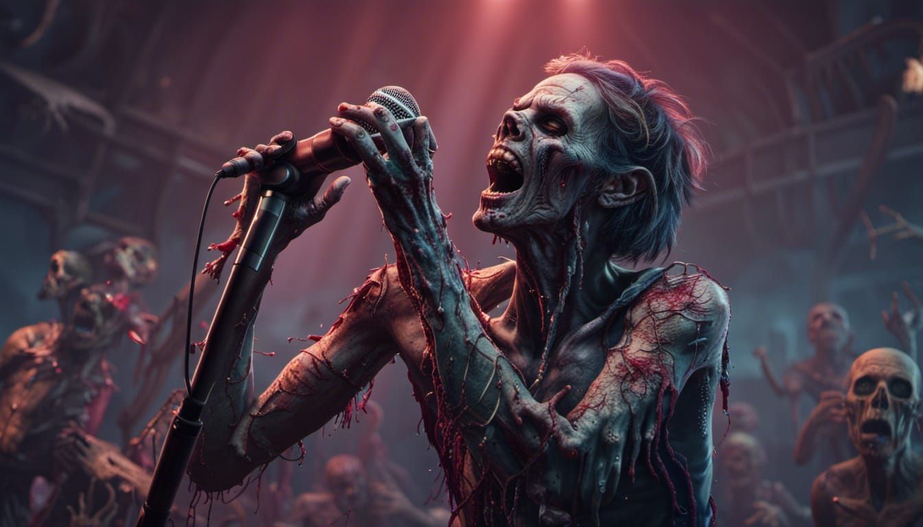Zombie Singer's Undead Serenade