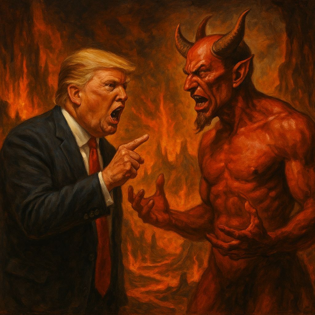 Donald Trump Argues With Satan in Hell